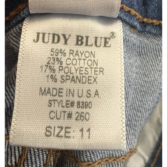 Judy Blue Style 8390 Stretch Skinny Jeans Mid-Wash Sculpting Demin Women's 11/30 - Picture 9 of 9